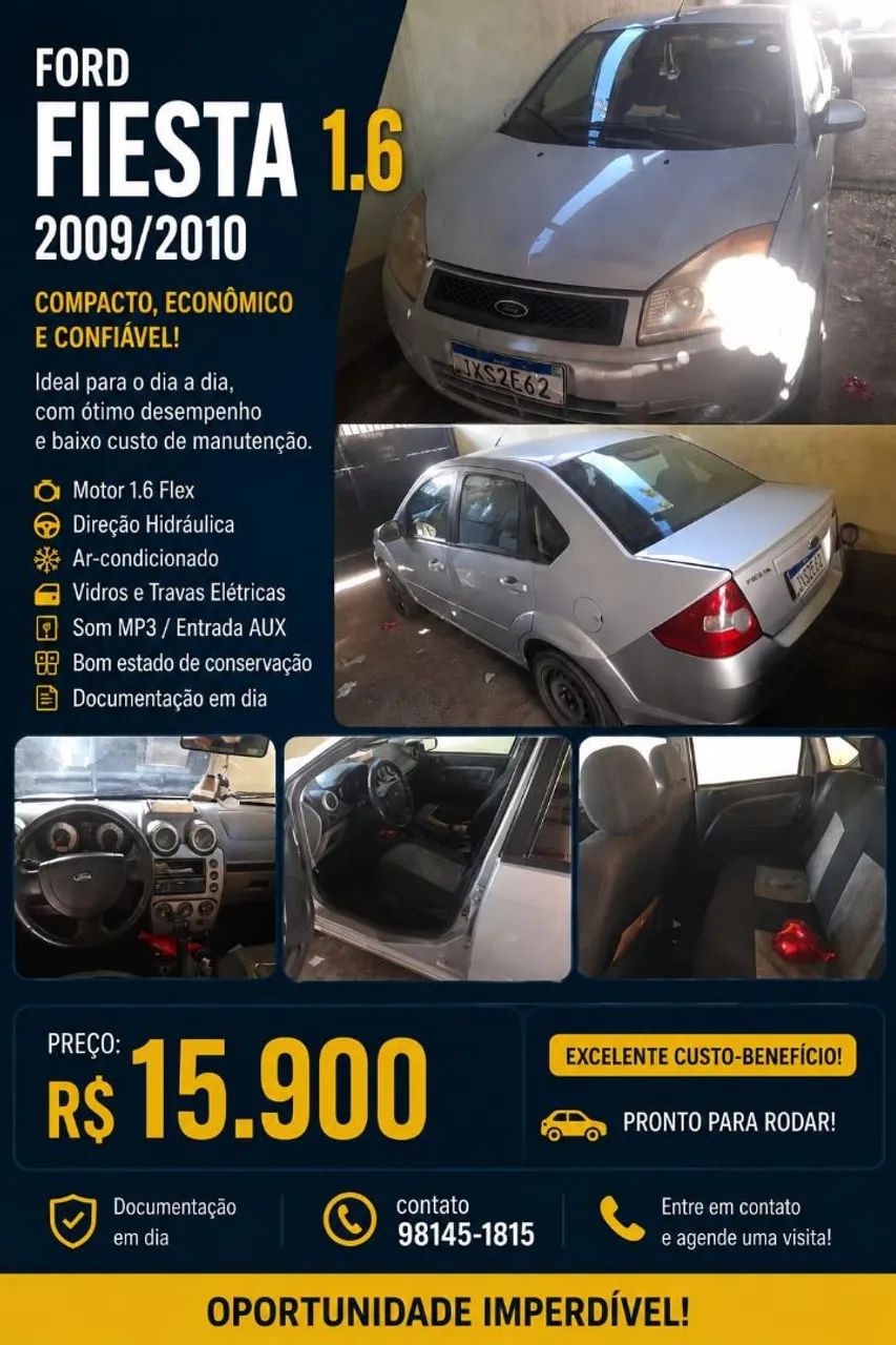 Ford Fiesta Fiesta Sed. 1.6 8V Flex 4p 2010