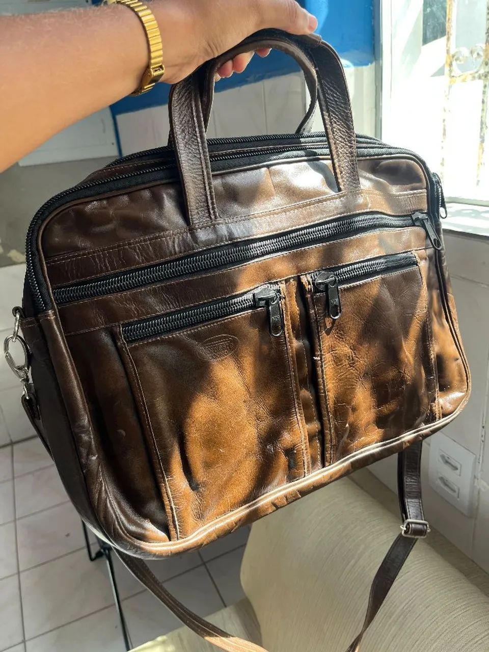 Bolsa de couro Legítimo - Nordeste Couros - Foto 4