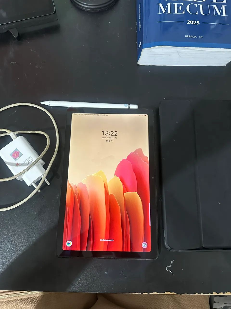 Tablet Samsung tab A7 10,4 polegadas com acessórios 