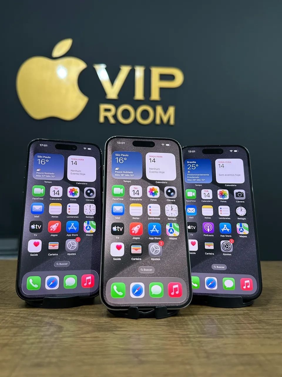 iPhone 15 Pro 128gb preto e cinza semi novos!!  - Foto 4