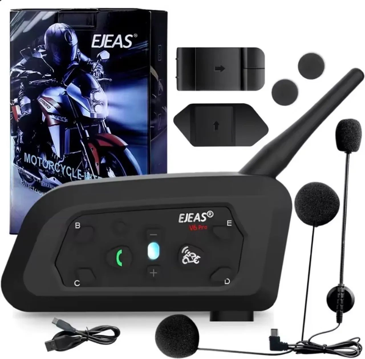 Ejeas v6 pro + fone para capacete  - Foto 2