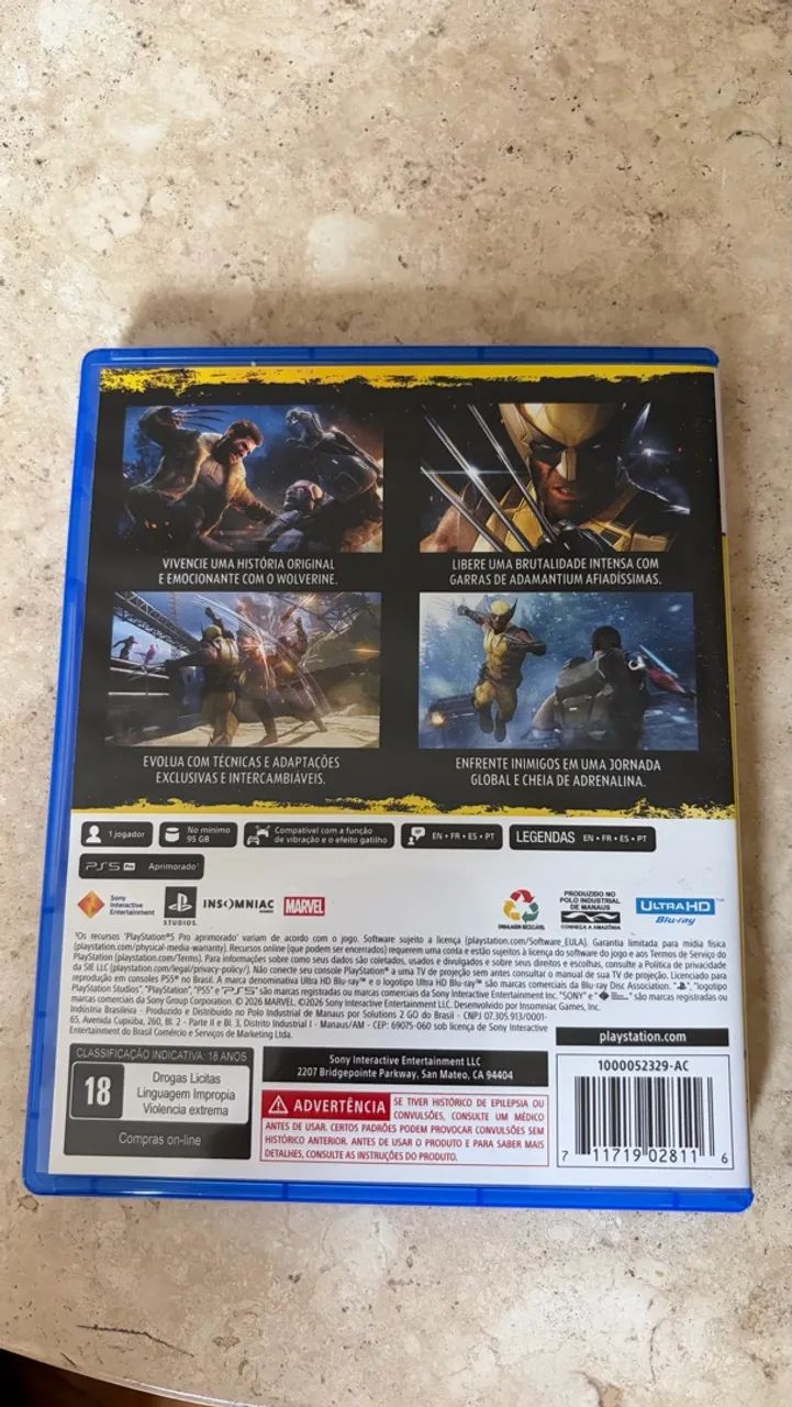 Marvel's Wolverine Jogo PS5 - Foto 2