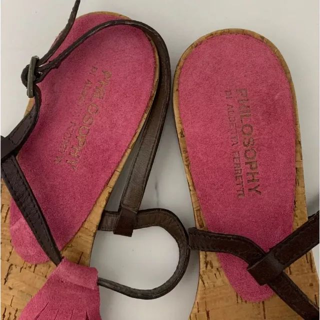 Sandália Rasteira Alberta Ferretti Original - Foto 4