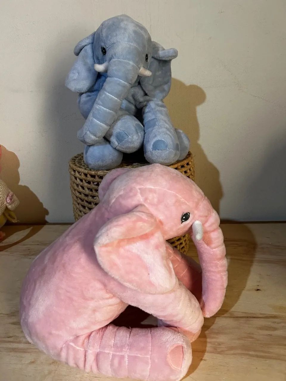 Pelúcia Elefante rosa e azul  - Foto 3