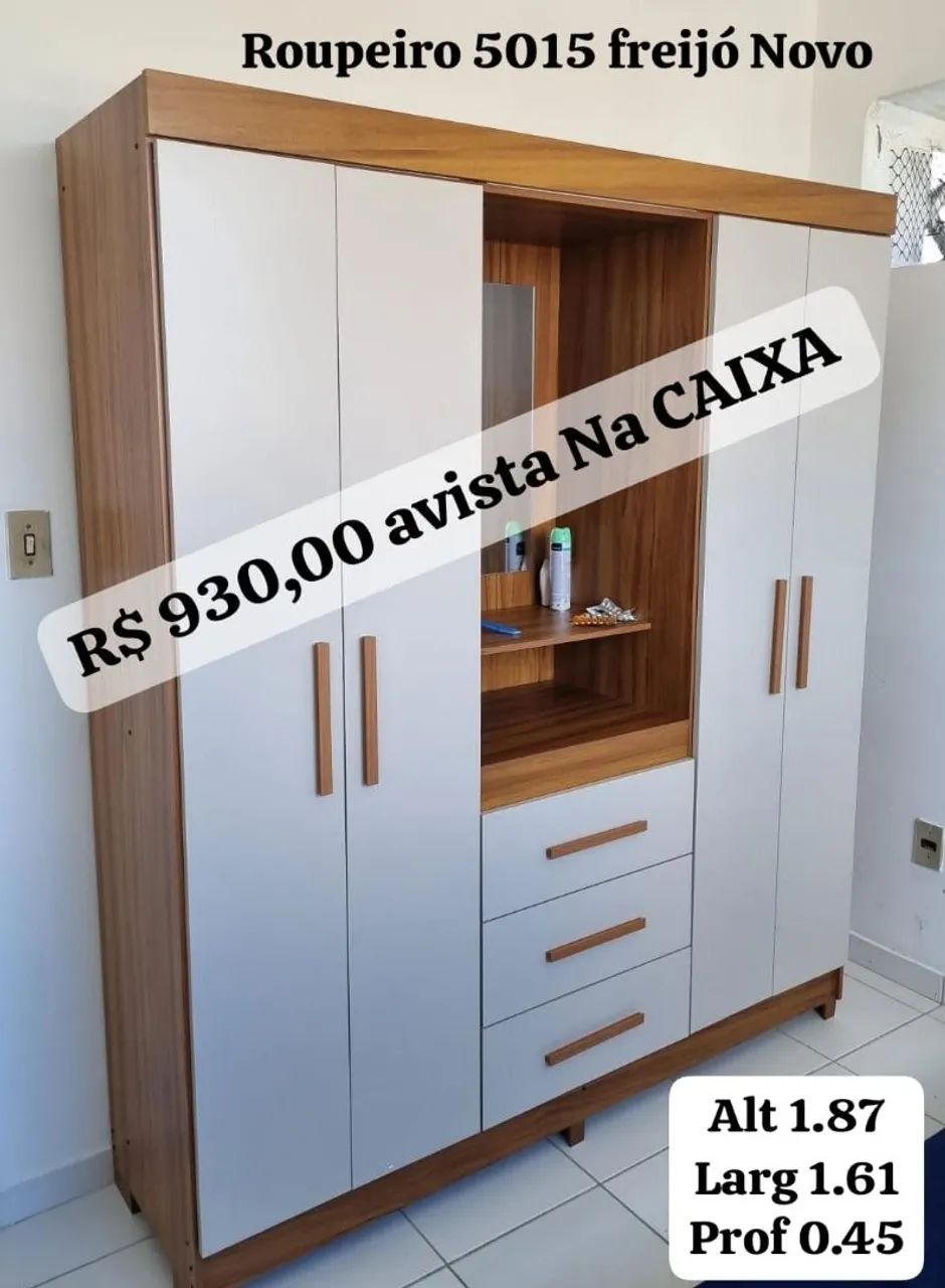 Roupeiro 6015 freijó Produto Novo na Caixa 