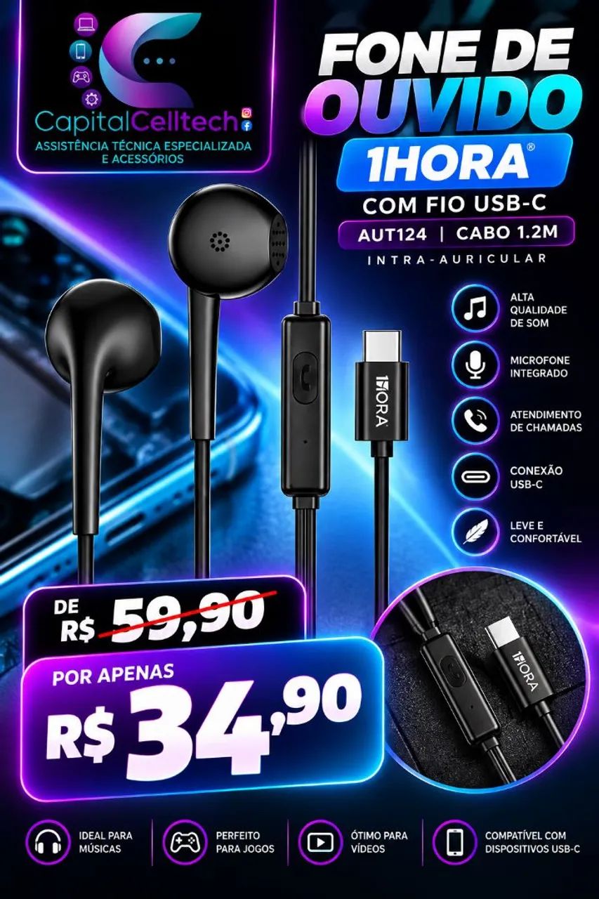 Fone Tipo C