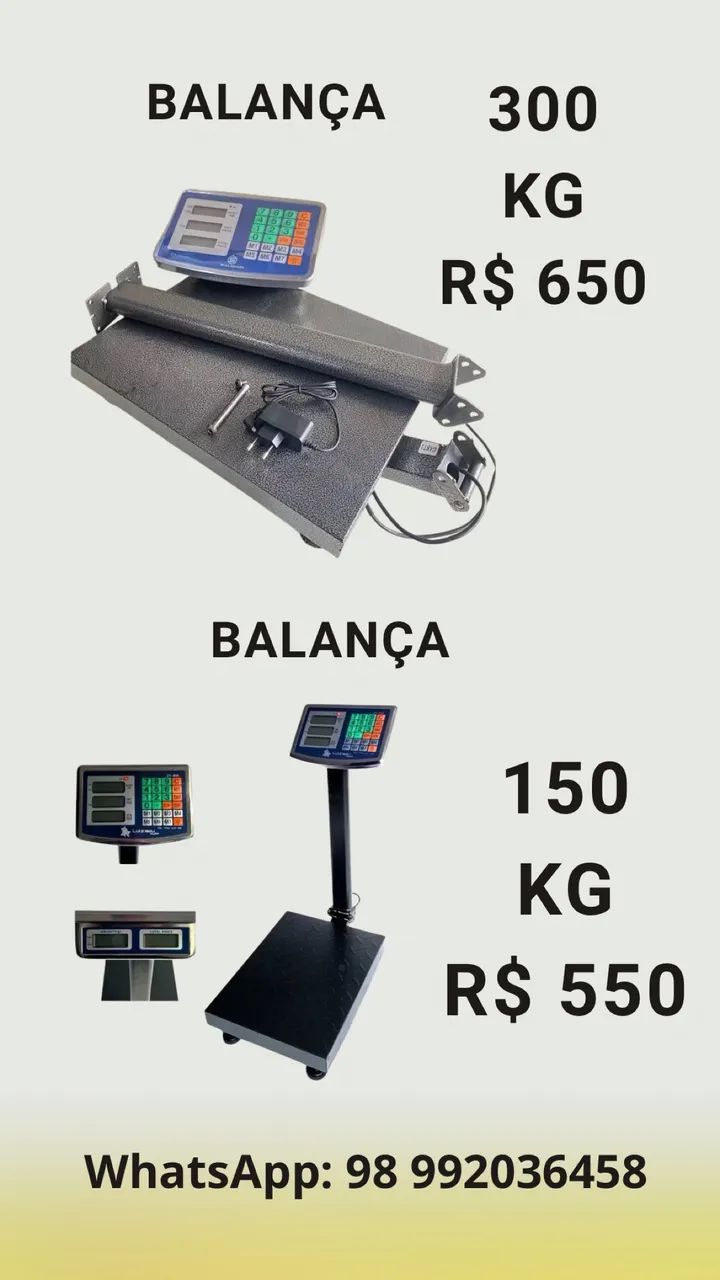 Balança de plataforma 150 e 300kg - Foto 2