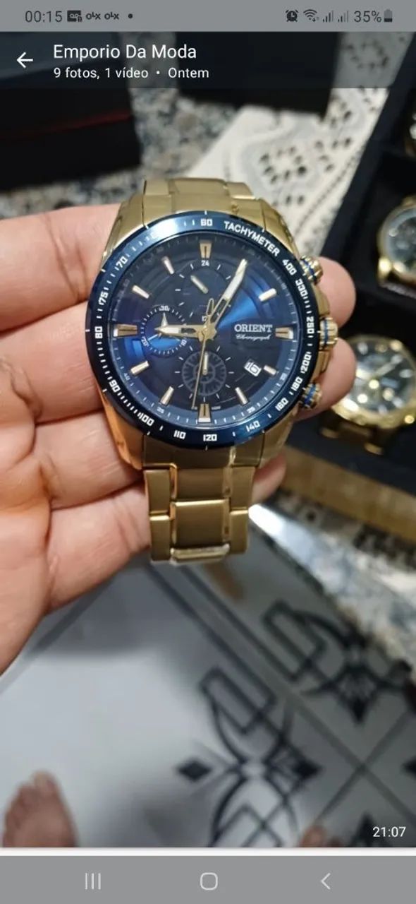 Relógio Orient Dourado 