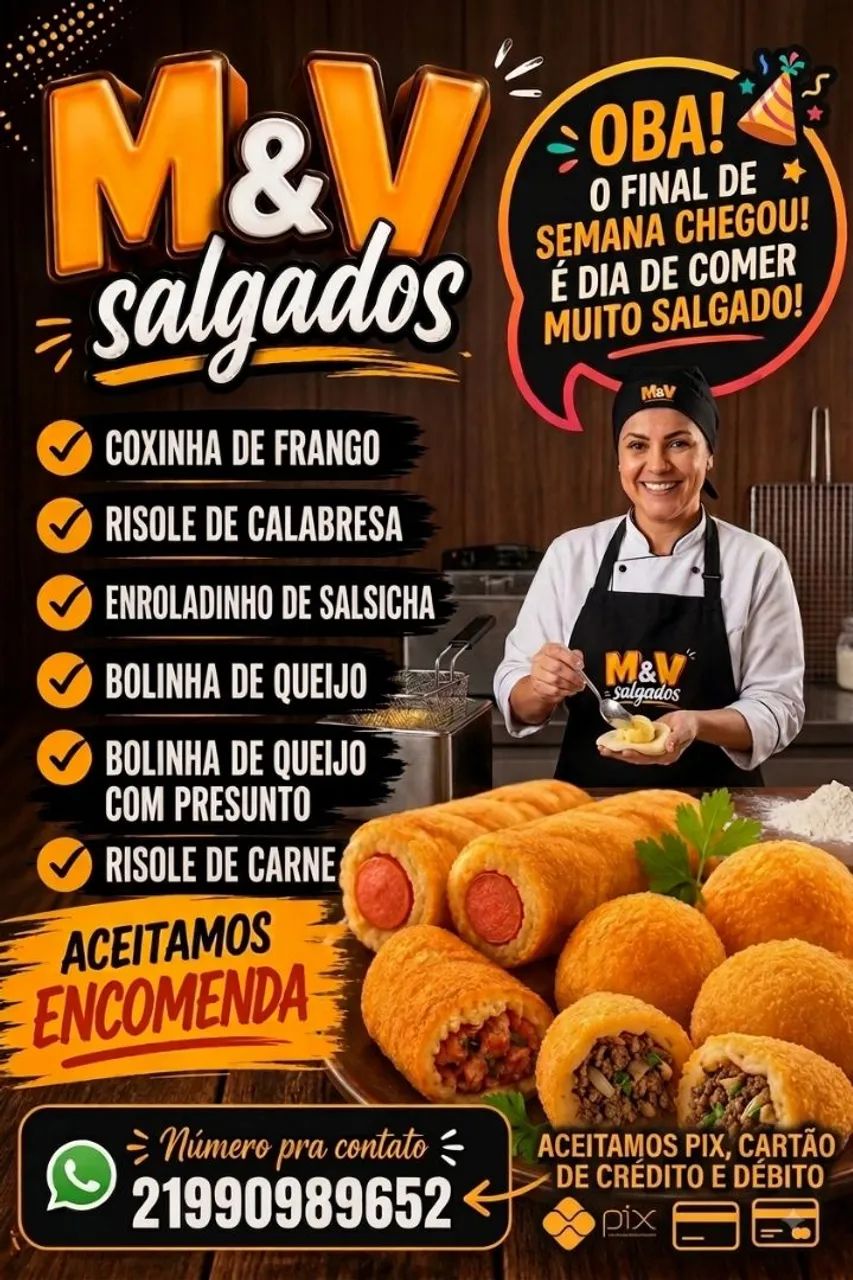 Salgados para festa e revenda 
