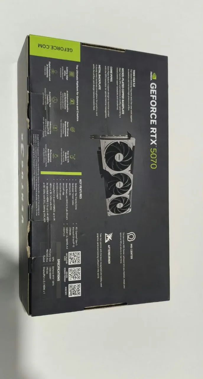 CAIXA da  RTX 5070 Ventus 3x - Foto 3