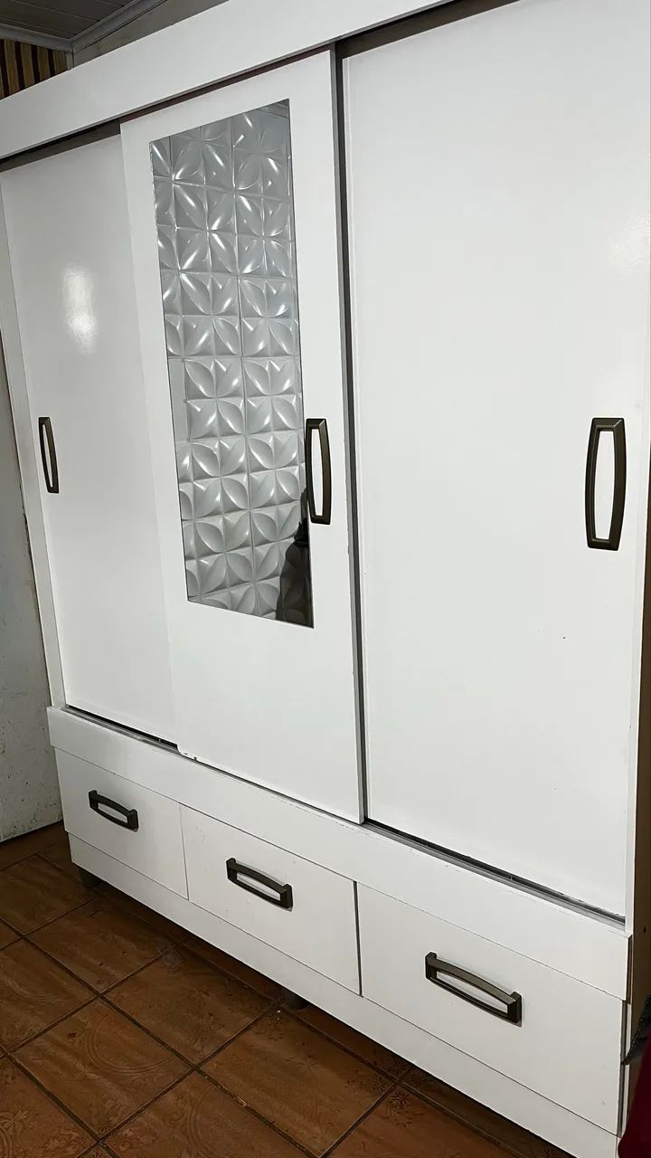 ? Guarda-Roupa Branco com Espelho - Foto 5