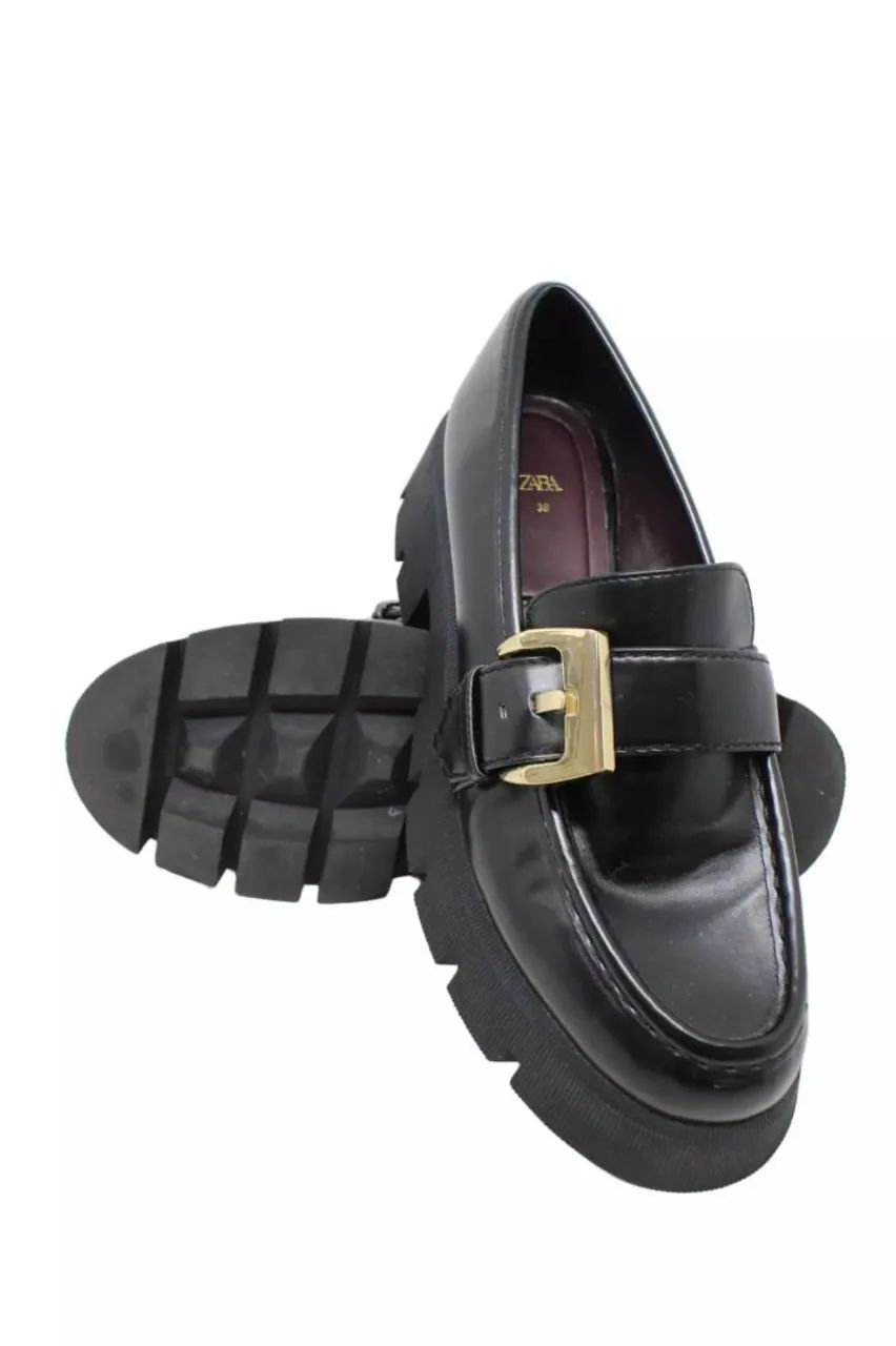 Mocassim De Solado Tratorado Zara 39 - Foto 3