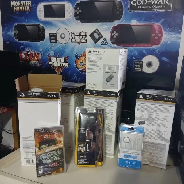 pspとケース GAMER KIT PSP - para colecionadores - Estojo/Case para viagem +