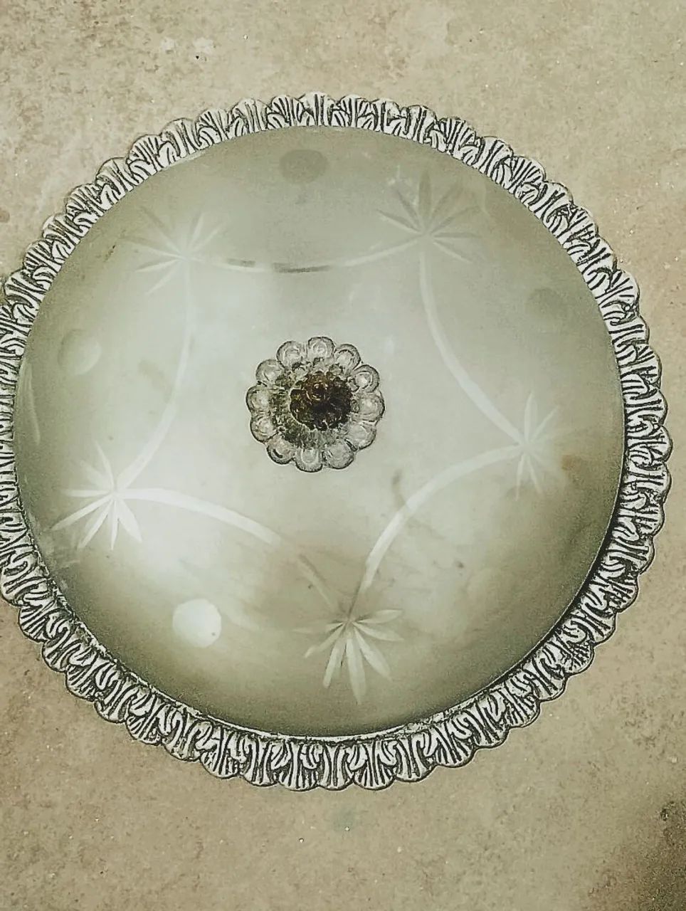 Lustre de vidro antigo peça vintage  - Foto 4