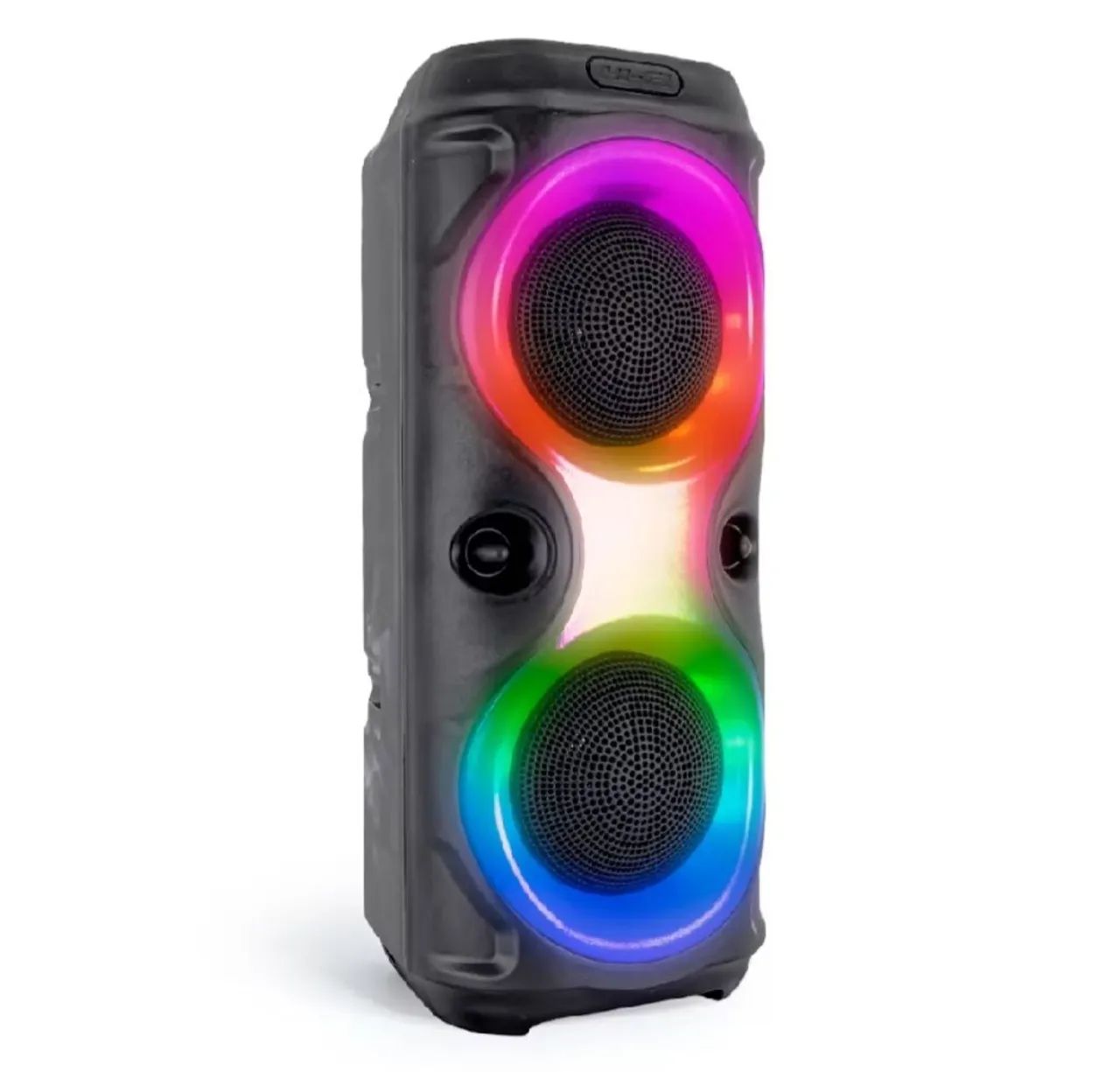 Caixa de som Bluetooth portátil com led