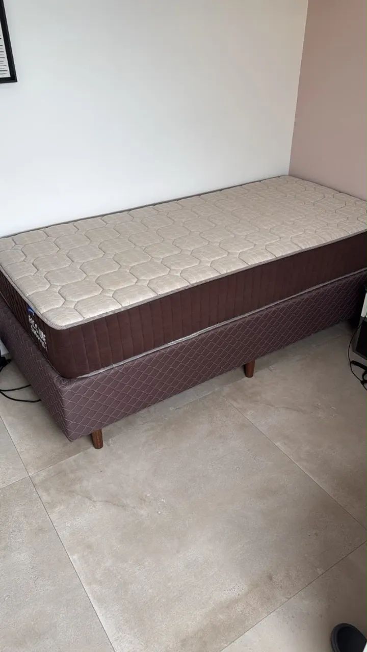 Cama + Colchão Solteiro Ortobom - Foto 3