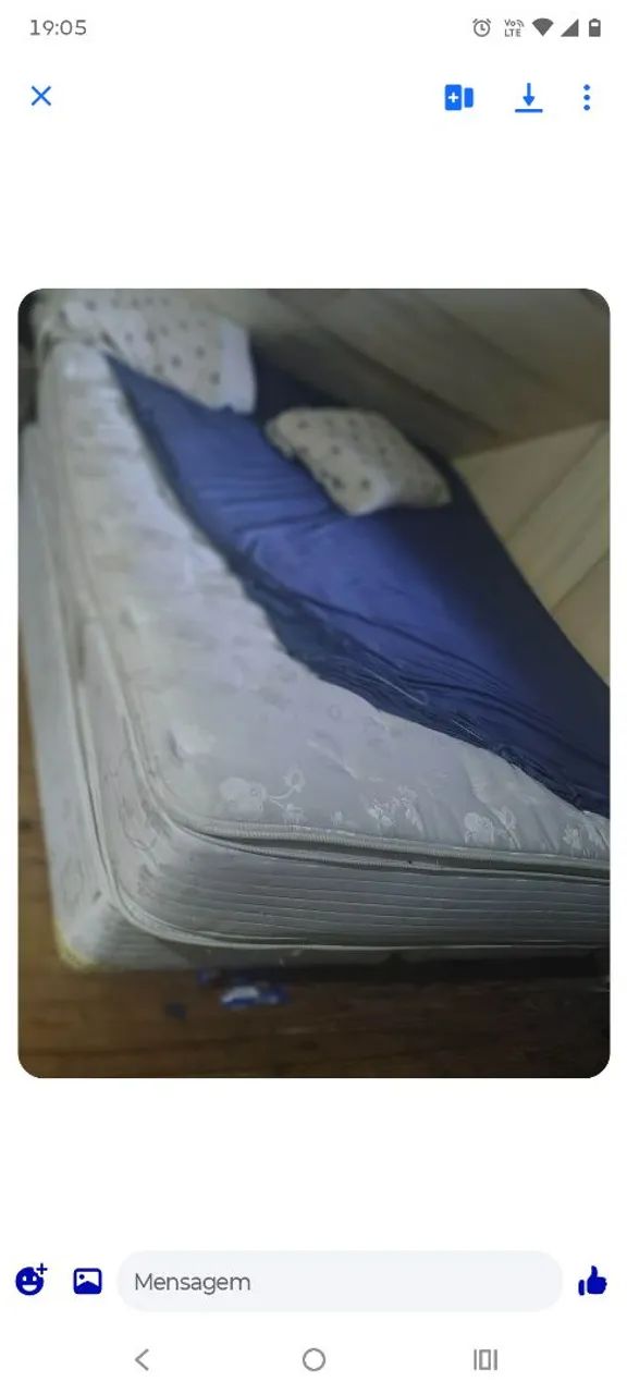 Cama box e colchão 