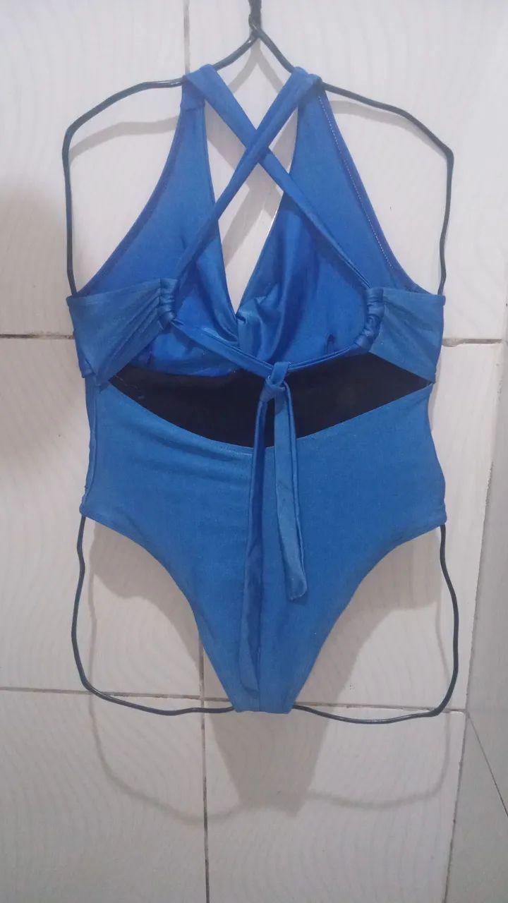 Maiô Azul Royal Feminino G  - Foto 4