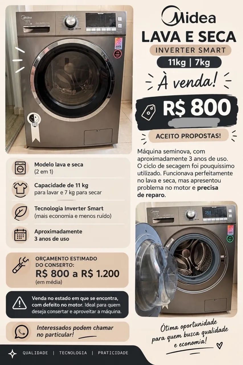 Lava e seca 