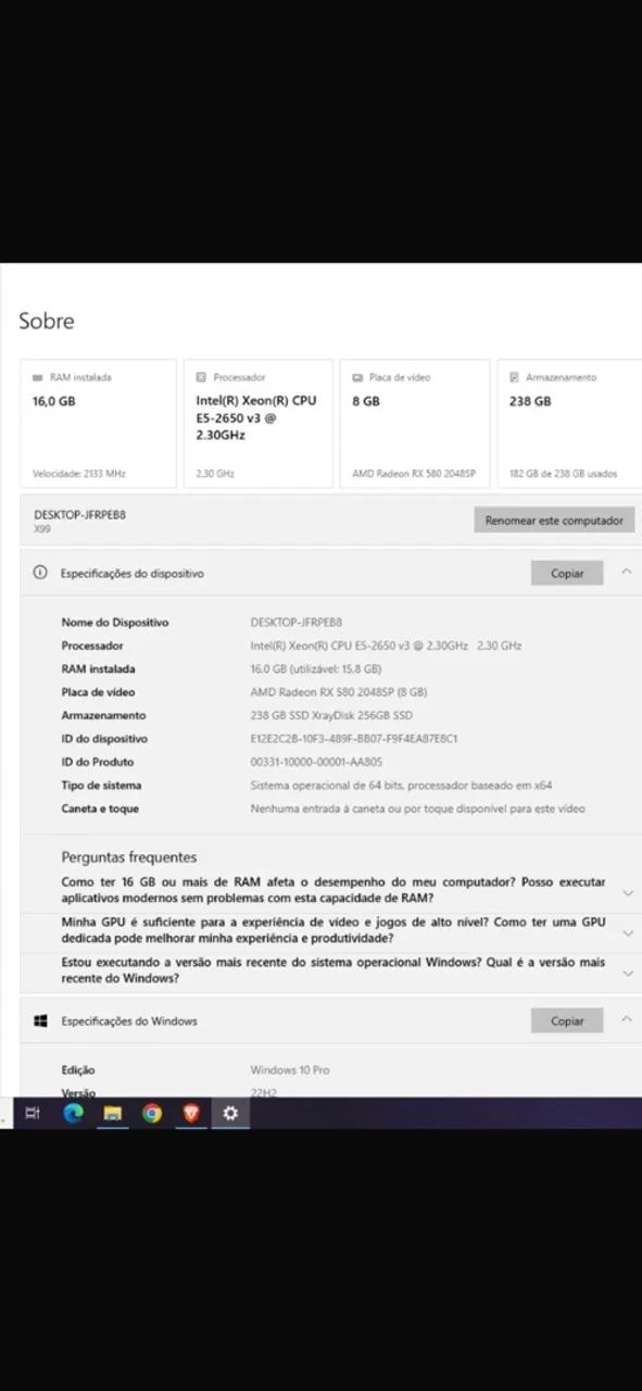 Computador gamer completo