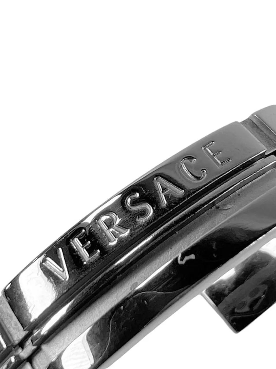 Bracelete Versace Tartan Prateado - Foto 3