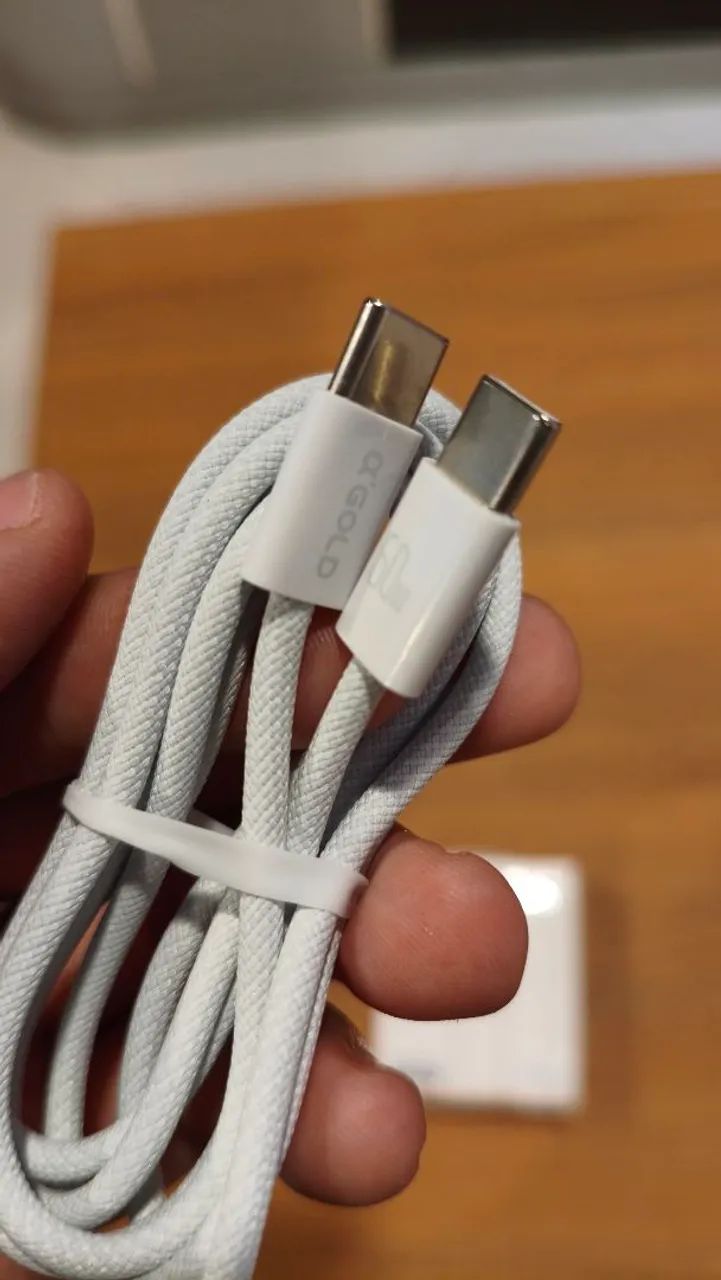 Cabo USB-C para USB-C 60W Carregamento Rápido Novo - Foto 5