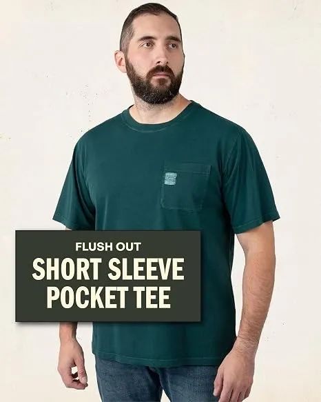 Camiseta Field & Stream com bolso frontal 100% algodão - Foto 2