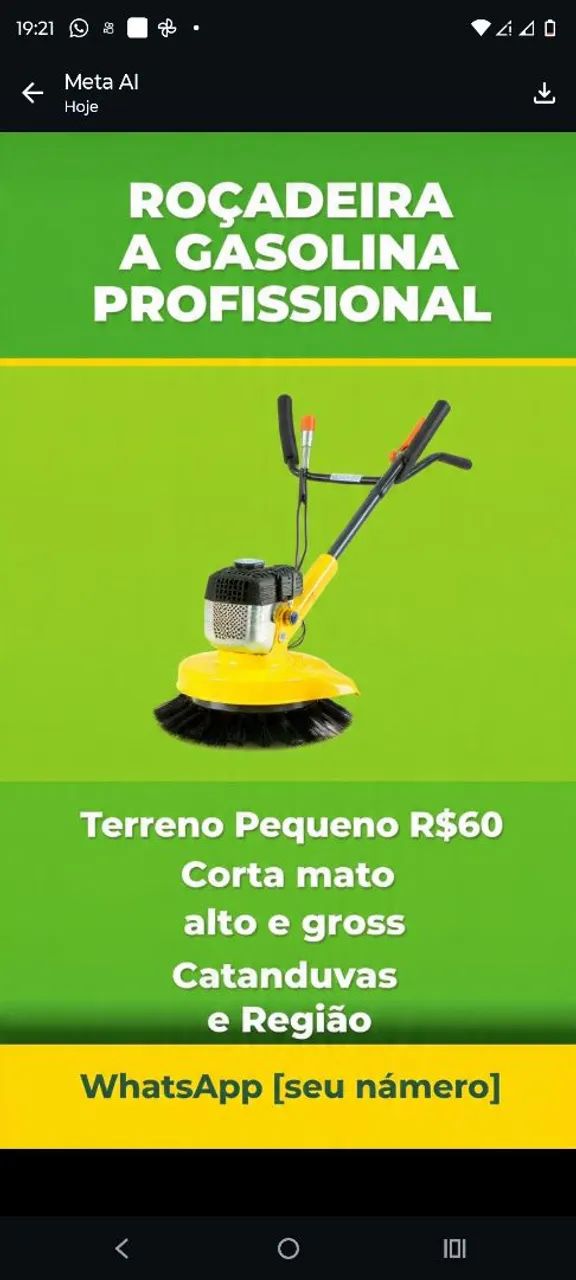 Precisando roça seu terreno limpo na hora 