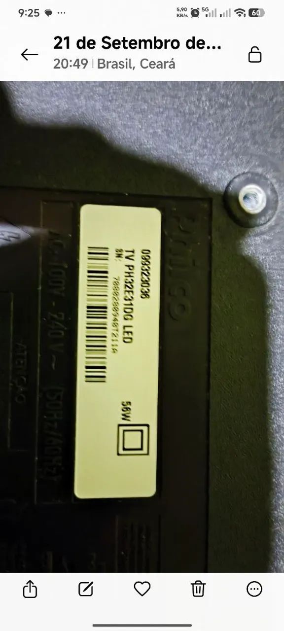 Tv Philco 32 polegadas não e smart  - Foto 3