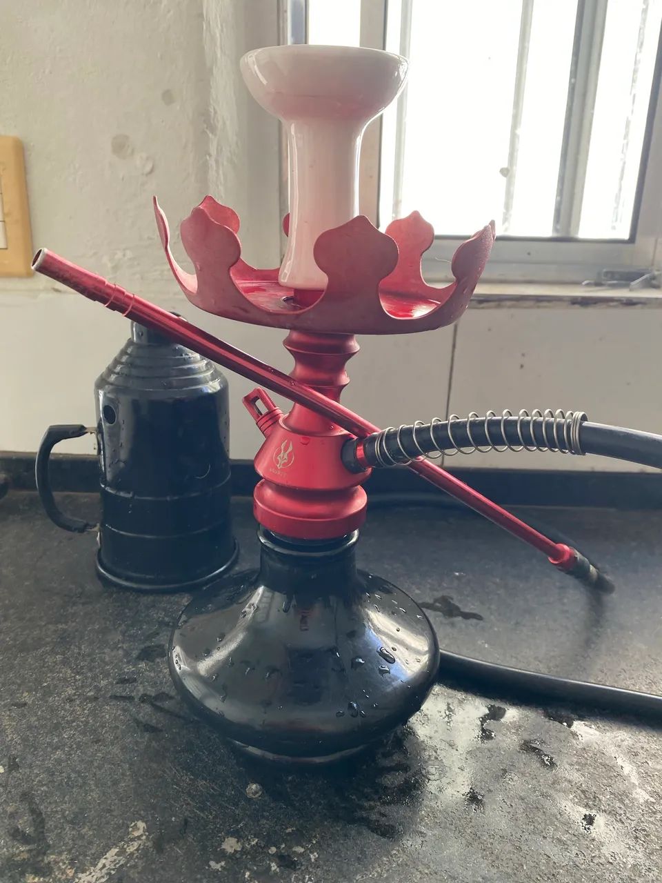 Peça decorativa de vidro e metal completa - estilo moderno - Foto 4
