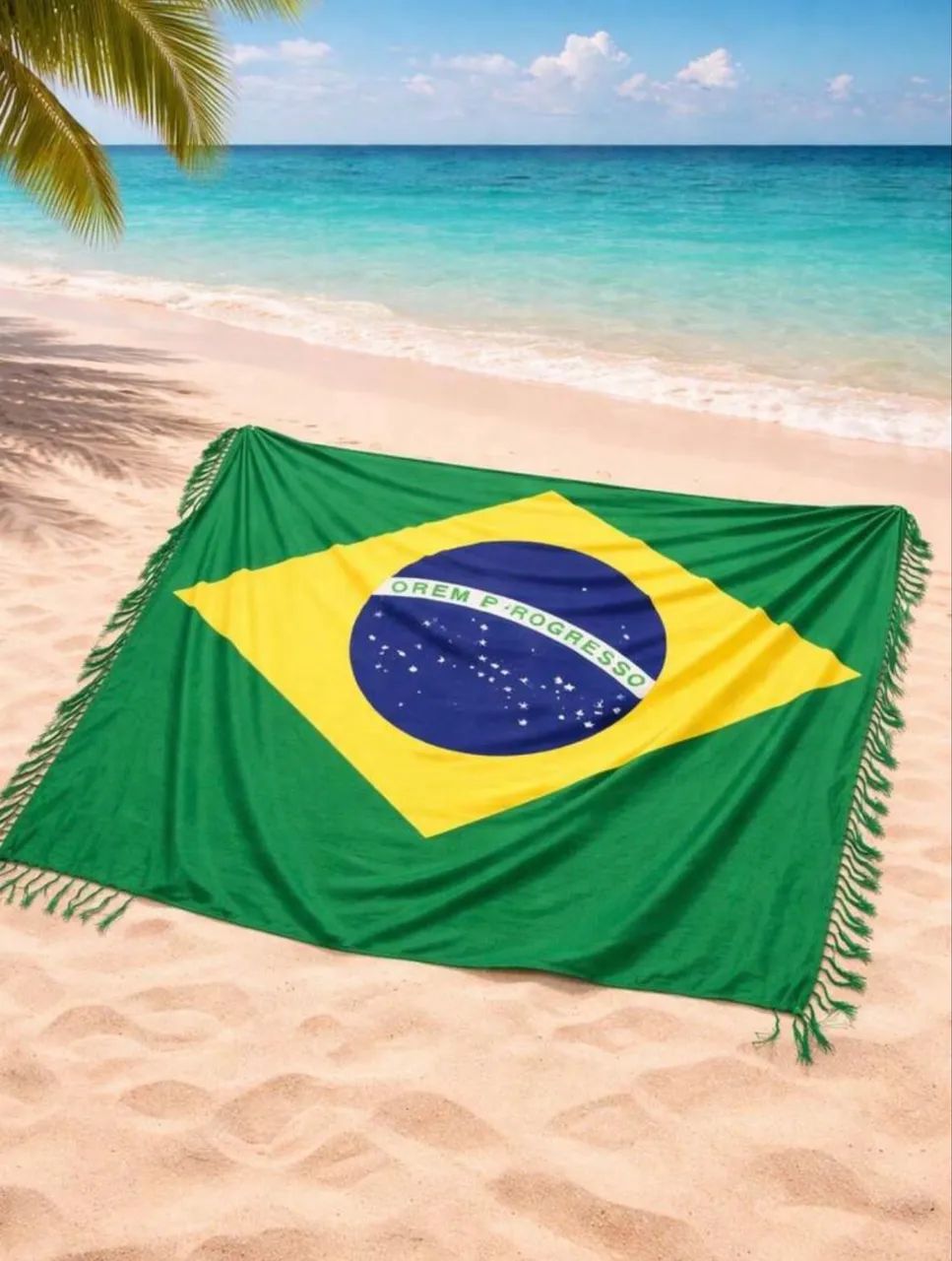Canga estampa Brasil - Bandeira do Brasil