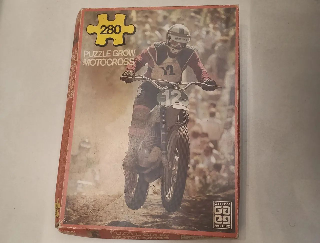 Quebra-cabeça Motocross da Grow 1979 completo