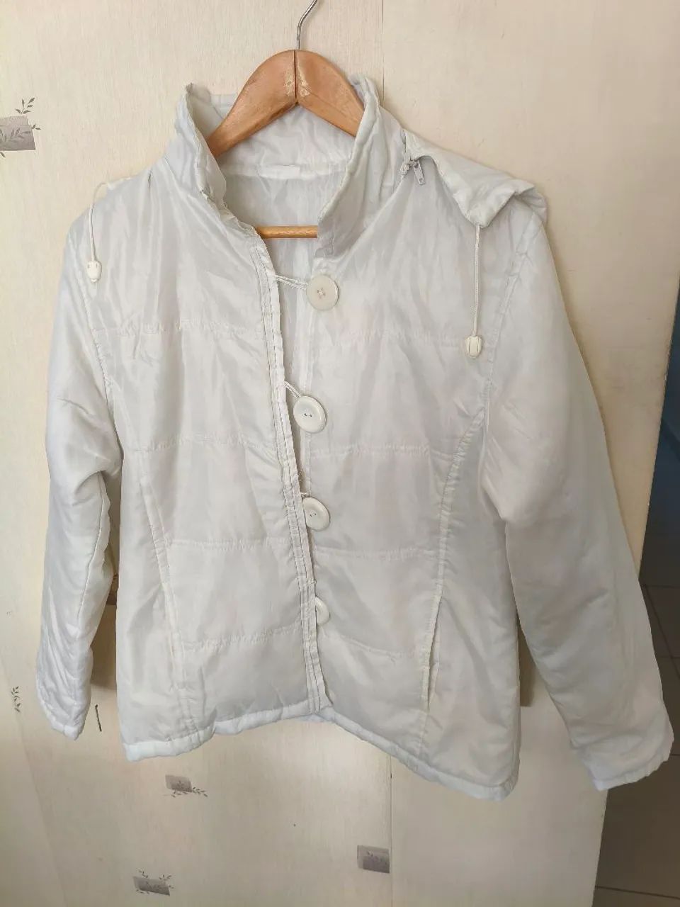Jaqueta nylon branca  - Foto 2