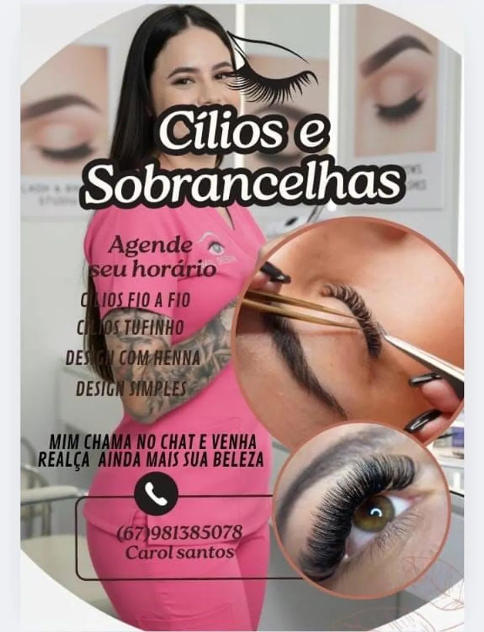 Cílios e sobrancelhas 