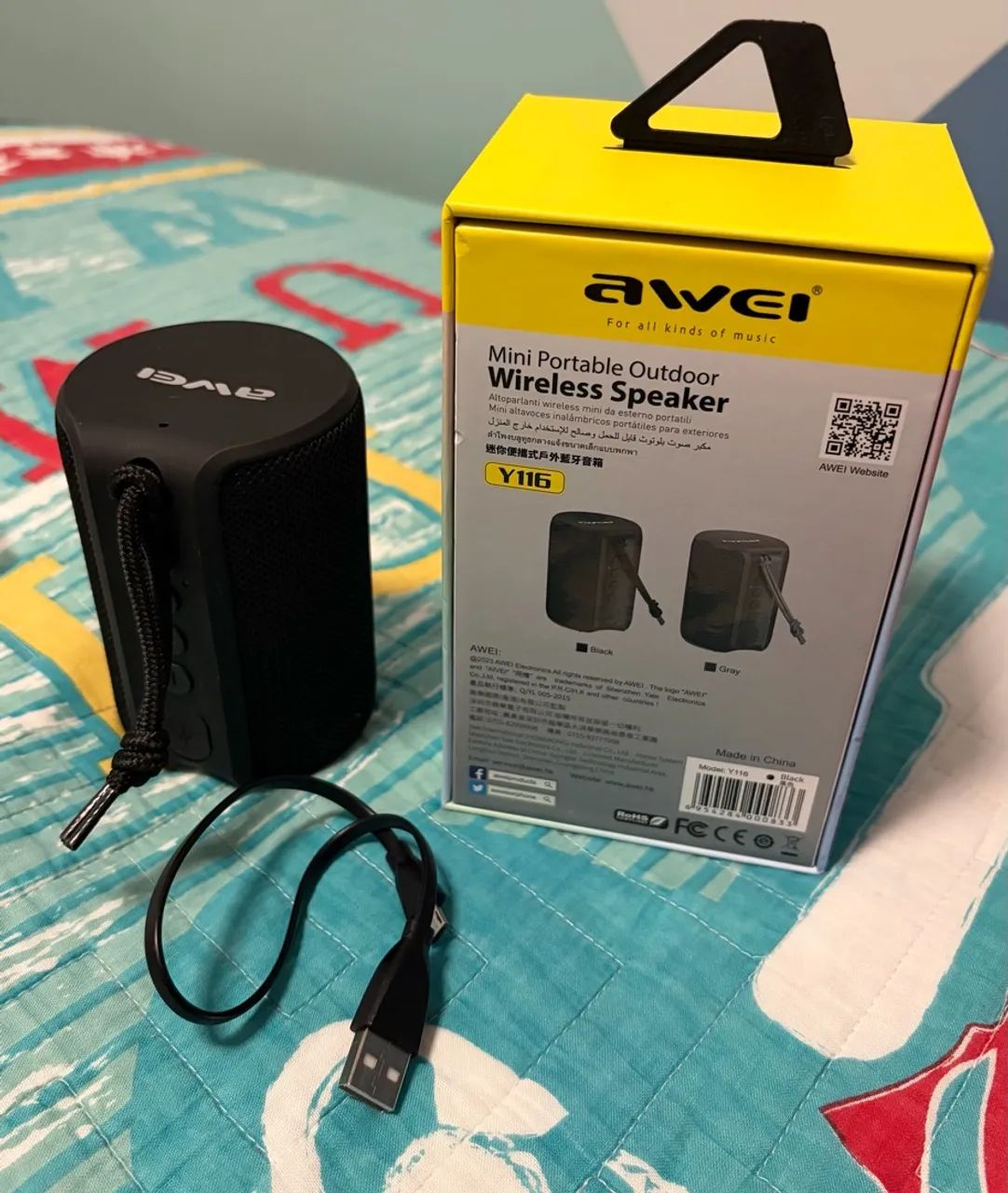Caixa de som Bluetooth Awei Y116