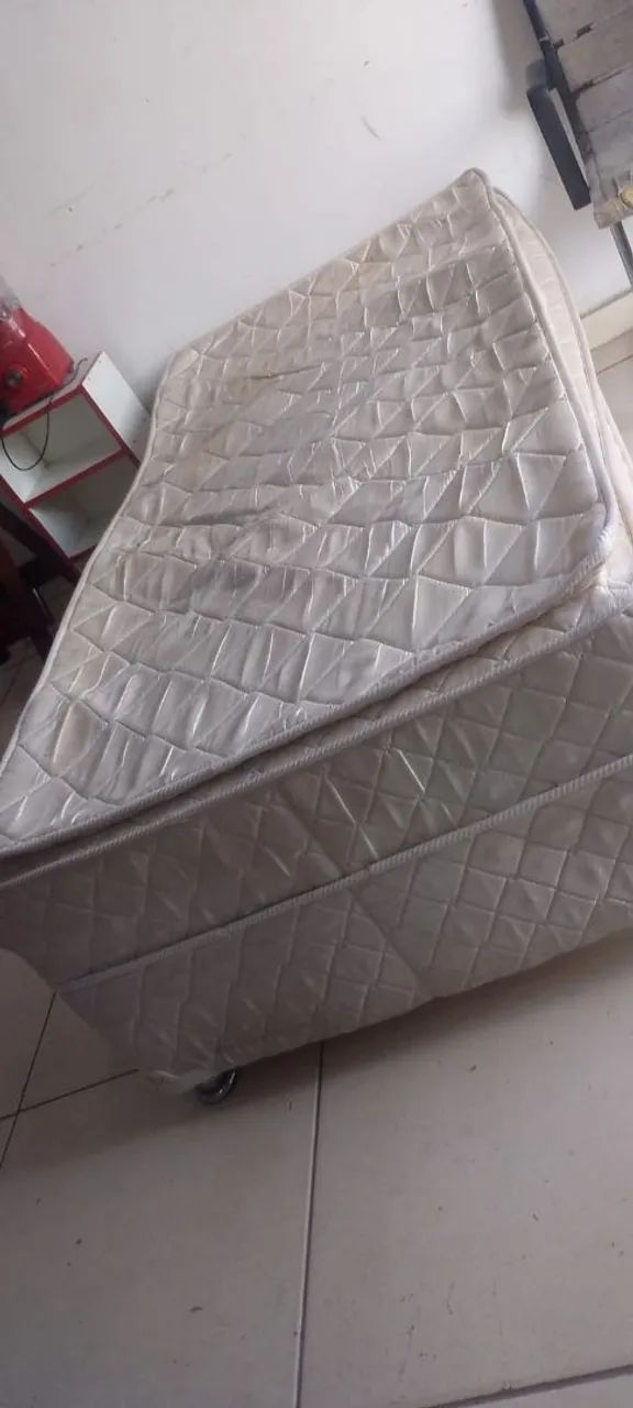 Cama Box Solteiro Pelmex - Semi Nova Espuma (FRETE GRÁTIS)