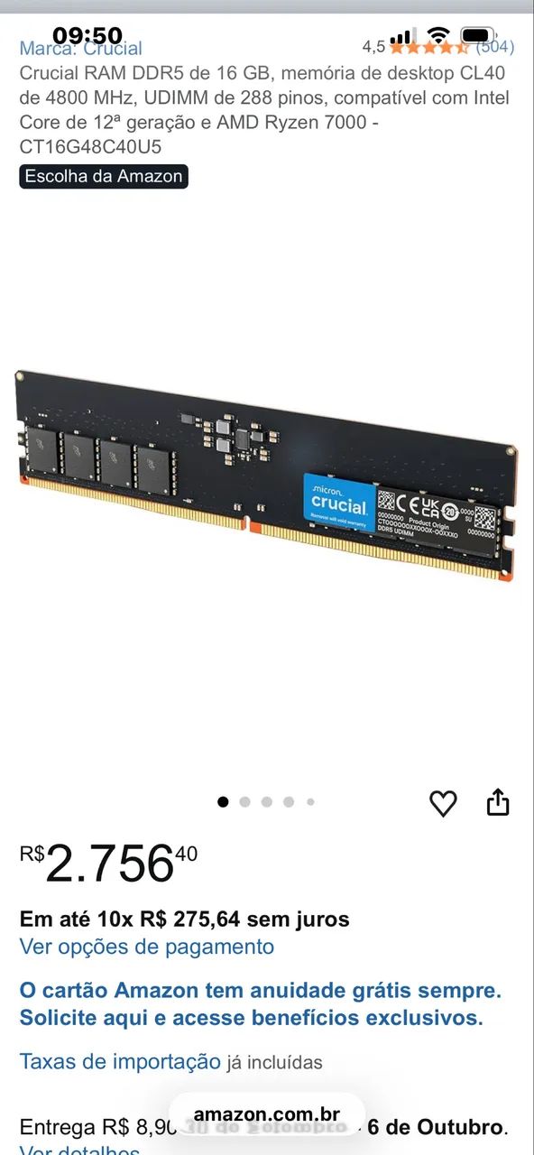 Ddr5 16gb 4800mhz - Foto 2