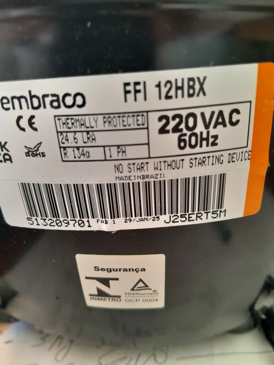 Compressor Embraco 1/3 + NOVO - Foto 5