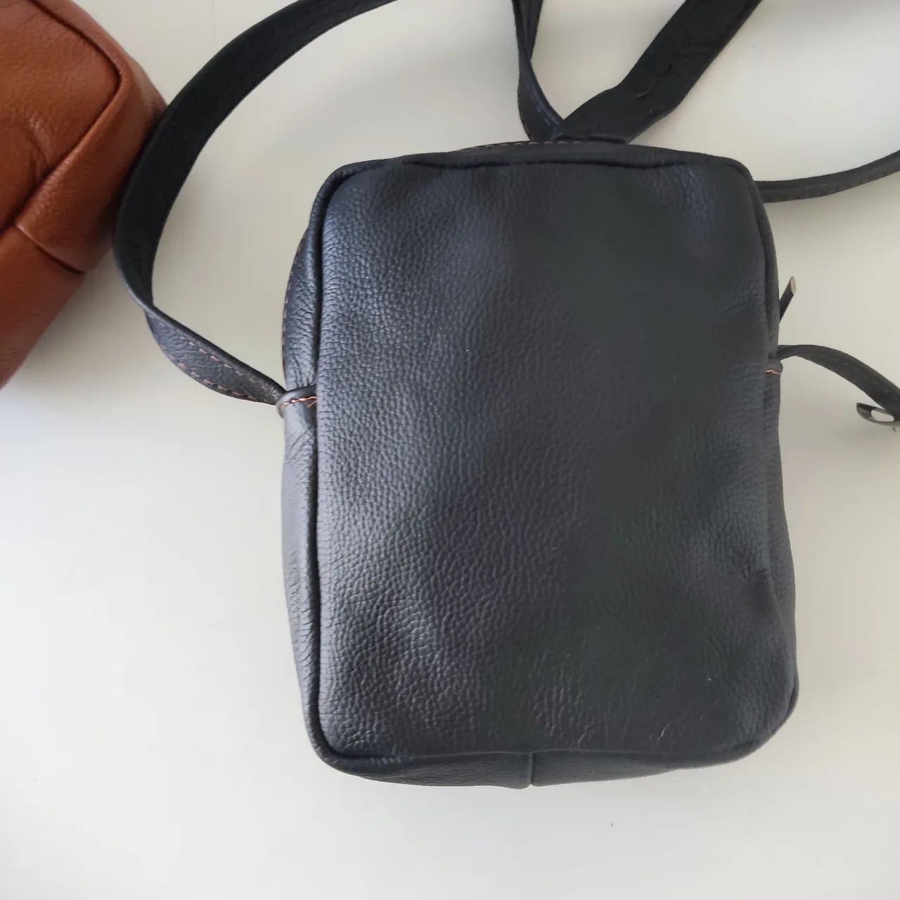 Bolsa Shold Bag COURO Preto NOVA - Foto 2