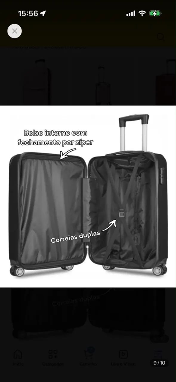Mala viagem sweet studio 10L