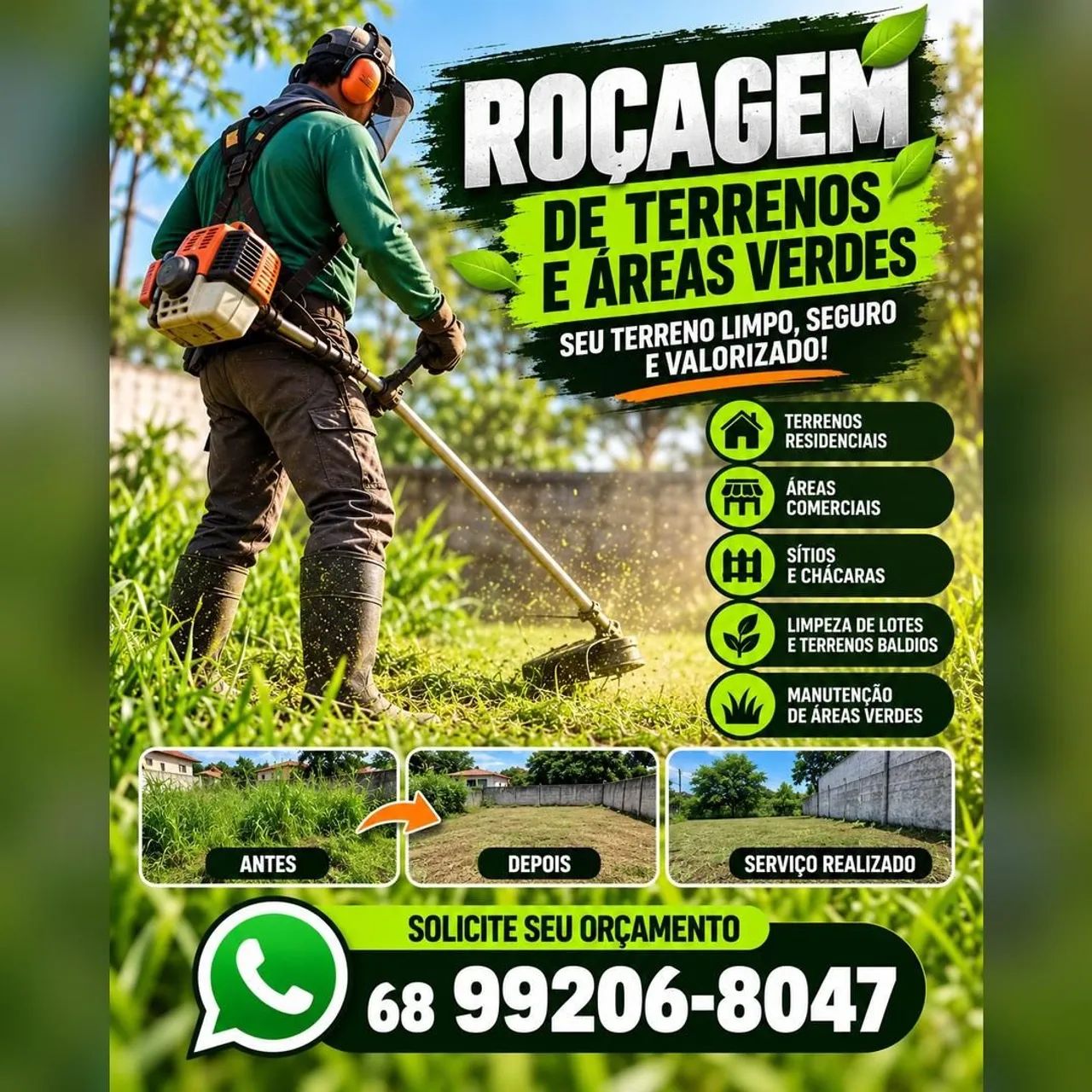 Serviço de roçagem
