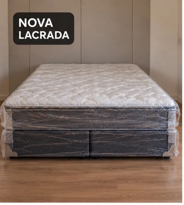 Cama Box King 193x203 Molas Ensacadas + Pillow Top - NOVA LACRADA - Foto 2
