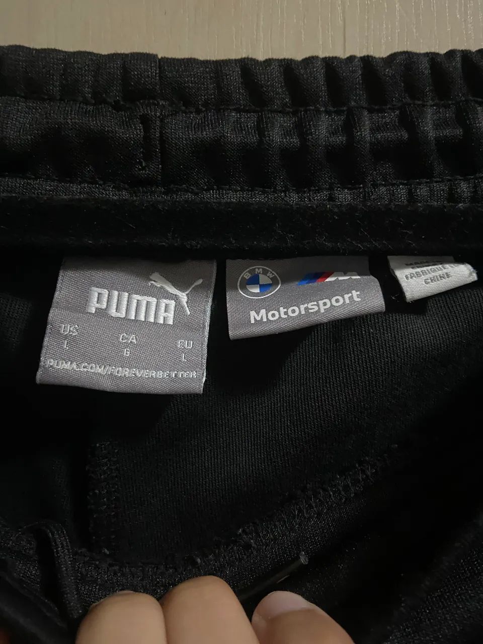 Calça puma bmw tm7 triple black - Foto 3