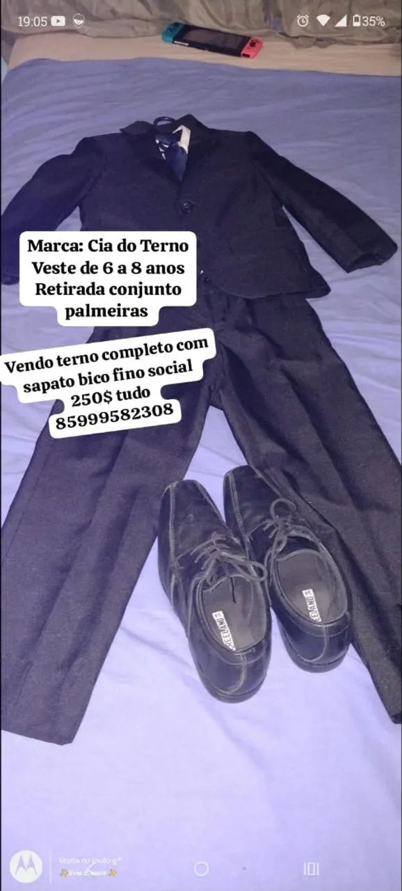 Terno completo com sapato social Cia do terno 