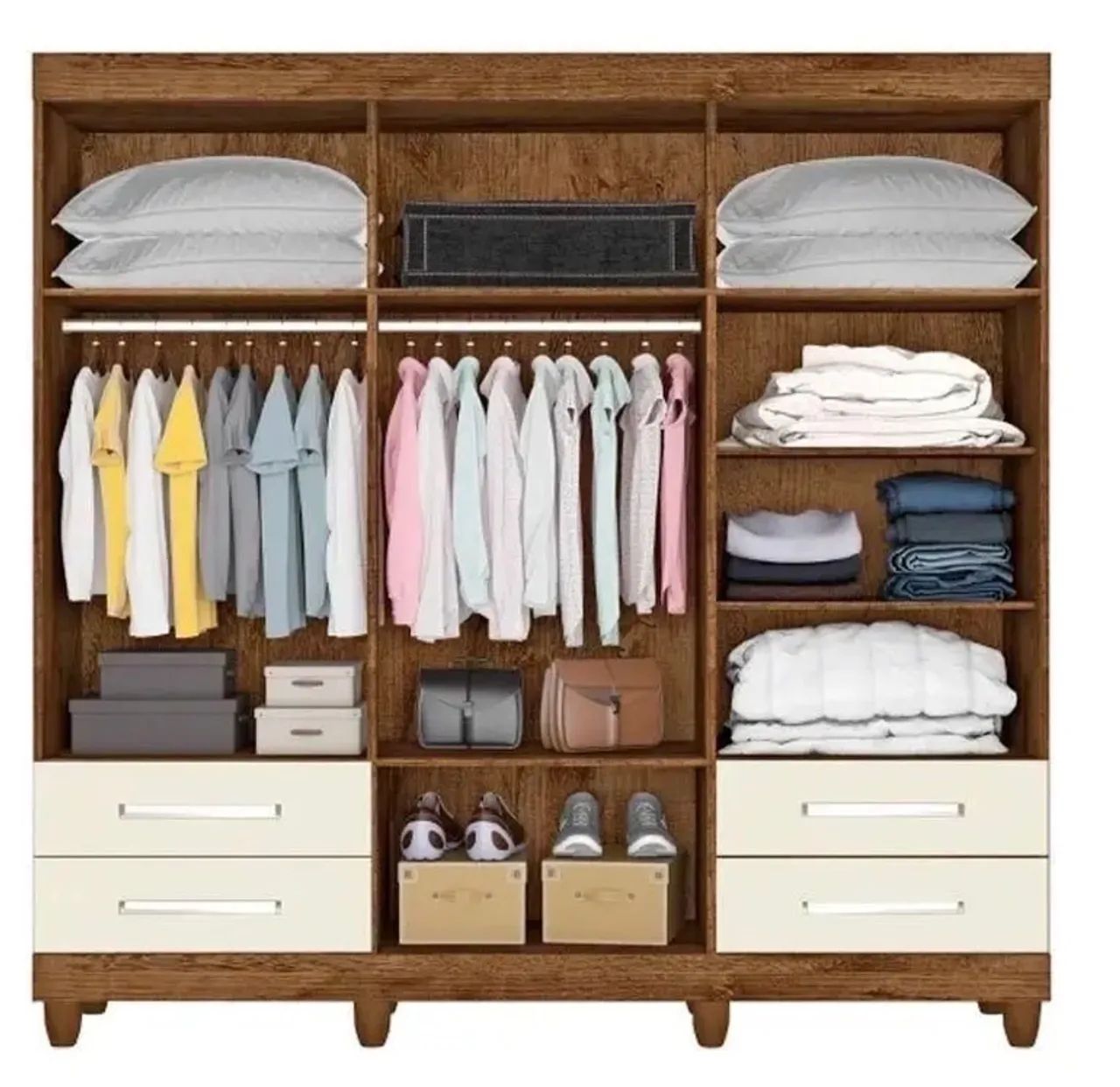 Guarda roupa 6 portas com espelho  - Foto 3