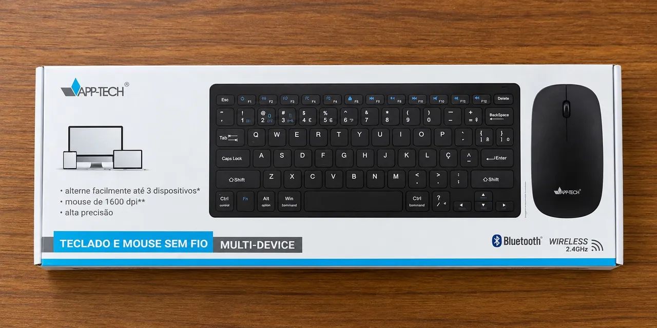 Teclado e mouse sem fio App-Tech Multi-Device - Foto 2