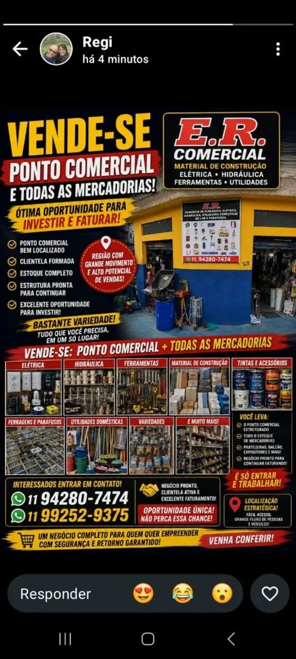 Loja de materiais de construção miudezas