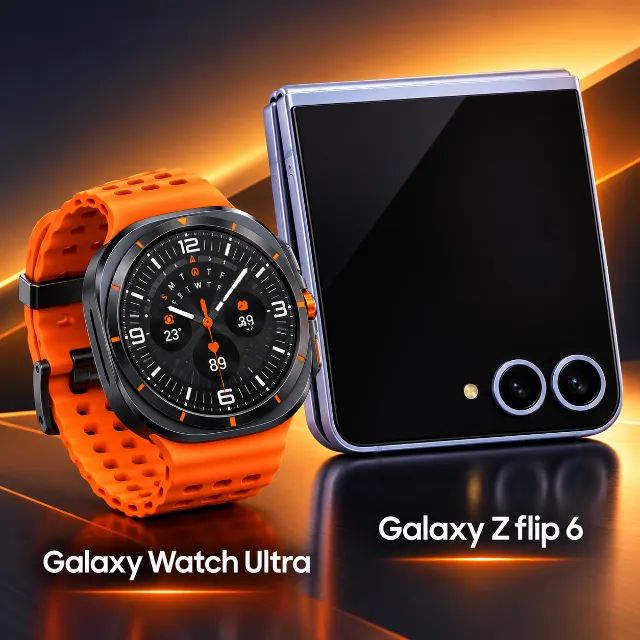 Galaxy Zflip6 e Galaxy Watch Ultra
