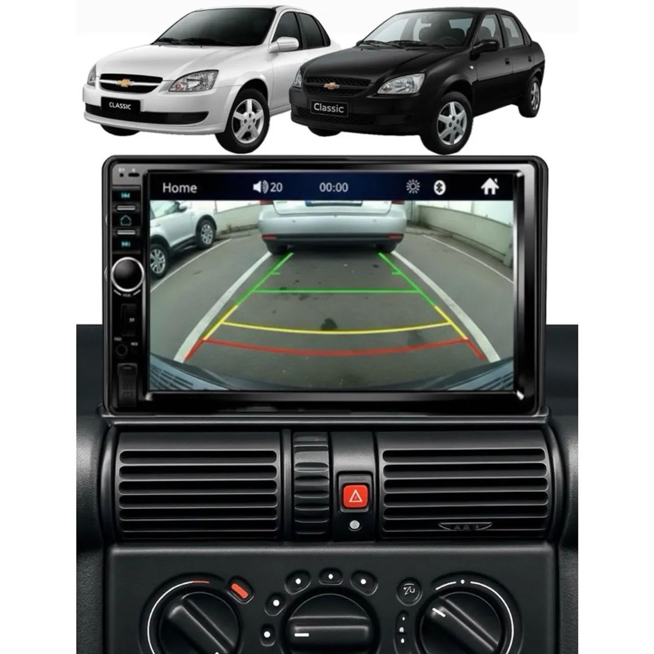 Multimídia para carro com moldura  - Foto 3