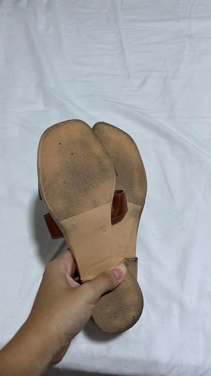 Rasteira Marrom - Foto 2